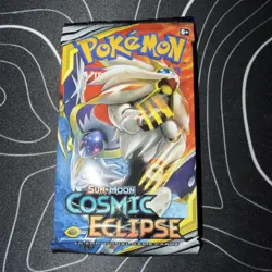 Pokemon Sun & Moon Cosmic Eclipse Booster Pack Tag Team New Sealed TCG - Image 1