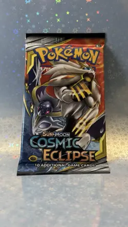 UNWEIGHED - Pokemon Sun & Moon - Cosmic Eclipse Sealed Booster Pack - Image 1