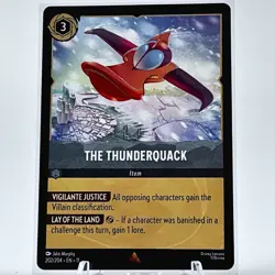 The Thunderquack 202/204 Rare Lorcana Winterspell NM Disney Card - Image 1