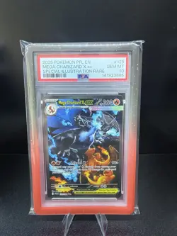 🔥🚀 MEGA CHARIZARD X EX 125/094 PSA 10 | Phantasmal Flames Pokemon Card - Image 1