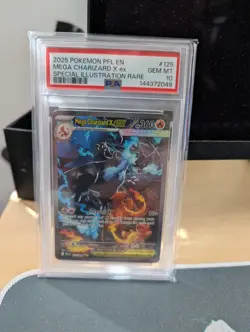 PSA 10 MEGA CHARIZARD X EX 125/094 | Phantasmal Flames Graded Pokemon Card - Image 1