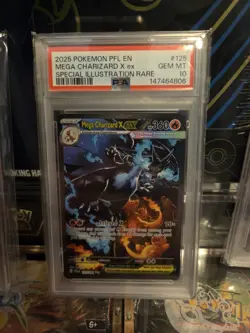 PSA 10 MEGA CHARIZARD X EX 125/094 | Phantasmal Flames Graded Pokemon Card - Image 3