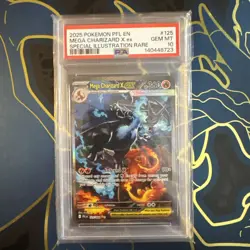 PSA 10 MEGA CHARIZARD X EX 125/094 | Phantasmal Flames Graded Pokemon Card - Image 1