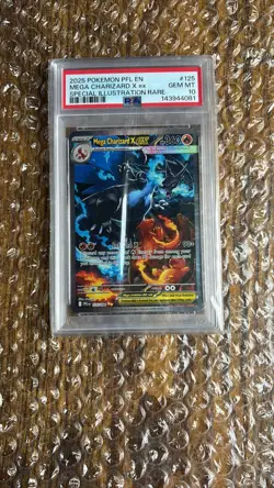 🔥🚀 MEGA CHARIZARD X EX 125/094 PSA 10 | Phantasmal Flames Pokemon Card - Image 1