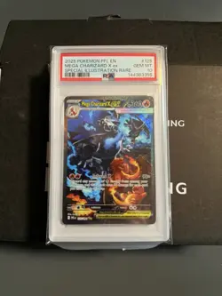 PSA 10 MEGA CHARIZARD X EX 125/094 | Phantasmal Flames Graded Pokemon Card - Image 1