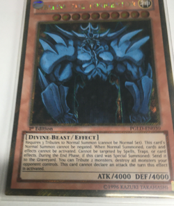 Yugioh! Obelisk the Tormentor Gold Secret Rare 1st Edition Prem Gold PGLD-EN030 - Image 2