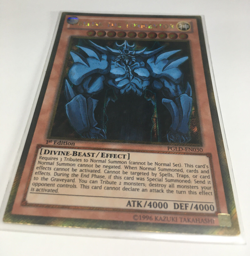 Yugioh! Obelisk the Tormentor Gold Secret Rare 1st Edition Prem Gold PGLD-EN030 - Image 3