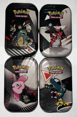 Pokemon Unova Mini Tins Lot Of 4 - Black Bolt & White Flare - Image 1