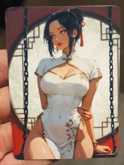 Girl # 241 Oppai Goddess Story Full Art Glossy Anime Trading Card Waifu TCG ACG - Image 1