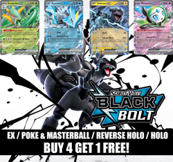 Pokemon Black Bolt: Pick Your Card - ex/Poke & Masterball/Reverse Holo Near Mint - Image 1