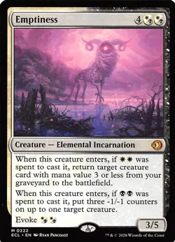 Emptiness 222 Lorwyn Eclipsed Magic the Gathering - Image 1