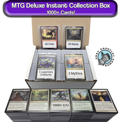 MTG Instant Collection Box w/ RARES FOILS 1000 Card Lot Magic The Gathering Gift - Image 1