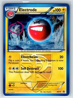 Electrode (Team Plasma) BW76 Black & White Holo 🌀🌀🌀SWIRL🌀🌀🌀 LP - Image 1