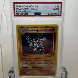 2016 Pokemon XY: Evolutions - #59/108 Machamp Holo - PSA 9 Card MINT - Image 1
