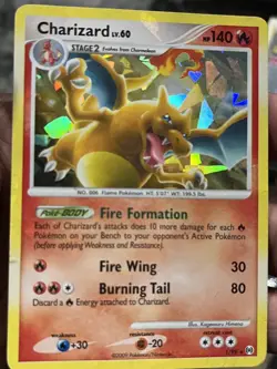 Charizard 1/99 Arceus 2009 CRACKED ICE Holo Rare Pokemon TCG Card HP played - Image 1