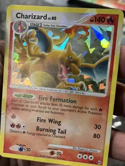 Charizard 1/99 Arceus 2009 CRACKED ICE Holo Rare Pokemon TCG Card HP played - Image 4