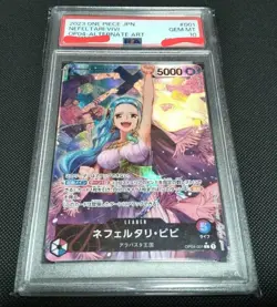 One Piece Card PSA10 Nefeltari Vivi OP04-001 L Leader 2023 Japanese - Image 1