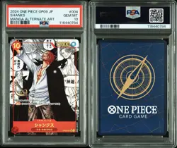 One Piece Card PSA10 Shanks OP09-004 Comic Parallel 2024 Japanese - Image 1