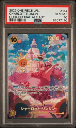 One Piece Card PSA10 Charlotte Linlin OP06-114 Super Rare 2023 Japanese - Image 5