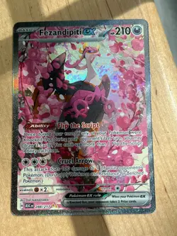 Pokemon TCG Fezandipiti ex 288/217 Special Illustration Rare Ascended Hero’s NM - Image 1