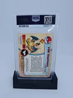 🔥PSA 8 1999 TOPPS POKEMON TV CHARIZARD #6 Black Logo Series - Image 2
