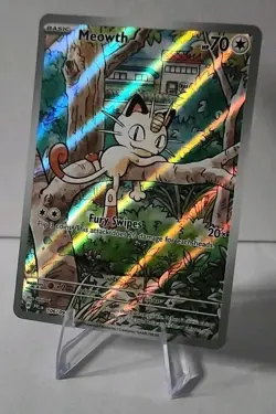 Pokemon TCG Meowth Illustration Rare 106/094 Phantasmal Flames Near Mint - Image 1