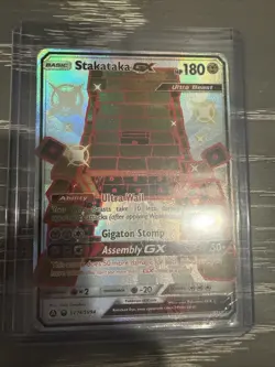 Pokemon TCG 2019 Sun & Moon Hidden Fates Stakataka GX SV74/SV94 - Image 1