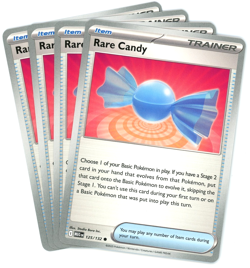x4 Rare Candy 125/132 - Mega Evolution - Pokemon - NM/M English - Image 1