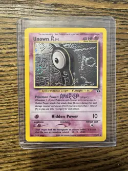 Pokemon TCG Unown [A] Neo Discovery 14/75 Holo Unlimited Holo Rare - Image 1
