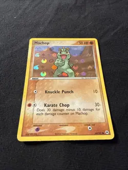 Machop 64/101 Common Hidden Legends Pokemon Reverse Holo Near Mint - Image 2