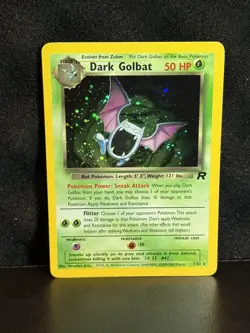 2000 Pokemon Team Rocket Dark Golbat Holo 7/82 MINT - PACK FRESH - Image 1
