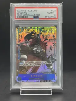 One Piece Card PSA10 Sogeking OP03-122 Comic Parallel Rare 2023 Japanese - Image 1
