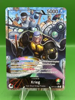 ONE PIECE ENGLISH Krieg (Alt Art) OP15-001 L Adventure on KAMI's Island - NM - Image 1