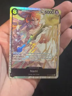 One Piece Adventure on Kami's Island Nami OP15-086 Super Rare SR NM - Image 2