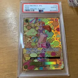One Piece Card PSA10 Nami OP08-106 Super Rare 2024 Japanese - Image 1