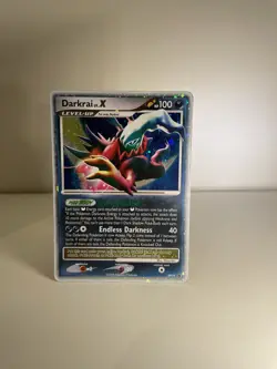 Pokemon Darkrai Lv. X TCG Diamond Pearl Black Star Promo Card DP19 Holo LP - Image 1