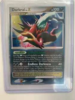 Pokemon Darkrai Lv. X TCG Diamond Pearl Black Star Promo Card DP19 Holo - Image 1