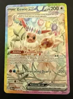 2025 Pokemon SV: Prismatic Evolutions 167/131 Eevee ex Special Illustration Rare - Image 1