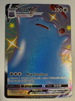 Pokemon Card - Ditto VMAX Shining Fates SV119/SV122 Shiny Holo Rare NEAR MINT - Image 1