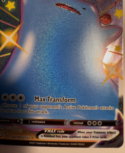 Pokemon Card - Ditto VMAX Shining Fates SV119/SV122 Shiny Holo Rare NEAR MINT - Image 4
