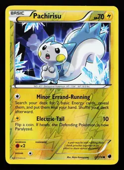 Pachirisu 37/116 Reverse Holo Common Plasma Freeze Pokemon Card - Image 1