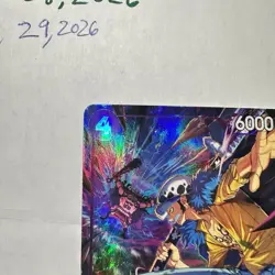 One Piece Trafalgar Law P-093 Promo Holo Character Card Blocker Promotion - Image 3