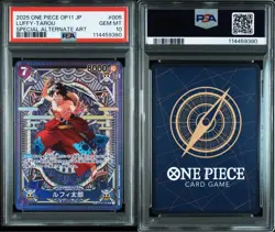 One Piece Card PSA10 Monkey D Luffy Tarou OP11-005 SR 2025 Japanese - Image 1