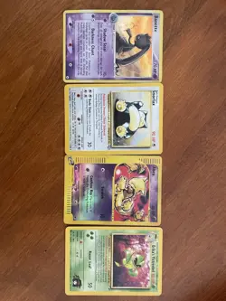Pokemon TCG 4 Card Lot - Banette, Snorlax, Abra, Erika's Victreebel - English - Image 1