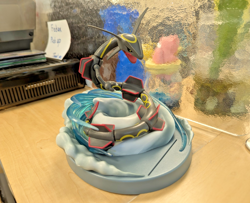 Pokemon Shiny Rayquaza Figure Hidden Fates Premium Card Holder - Image 1