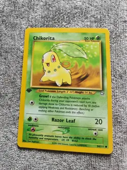 CHIKORITA - Neo Genesis Set - #54/111 - Common - Pokemon Card - Unlimited - LP - Image 1