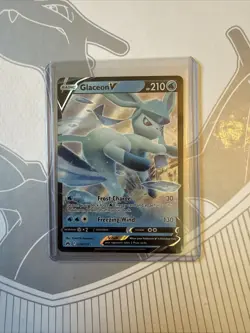 Glaceon V 038/159 Ultra Rare Holo Crown Zenith Pokemon Card - Image 1