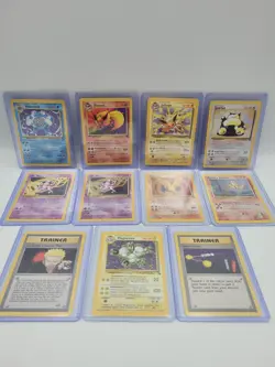 Pokemon Cards Bundle Snorlax Base Set Fossil, Jungle Non & Holo Rare Vintage Y2k - Image 1