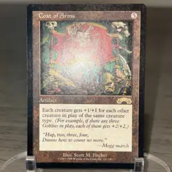 Magic The Gathering EXODUS COAT OF ARMS artifact card MTG (NM/LP) (A) - Image 2