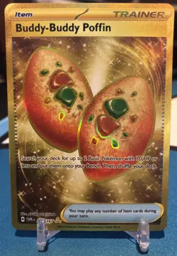 Buddy-Buddy Poffin 223/167 Sv06: Twilight Masquerade Hyper Rare Gold NM - Image 1
